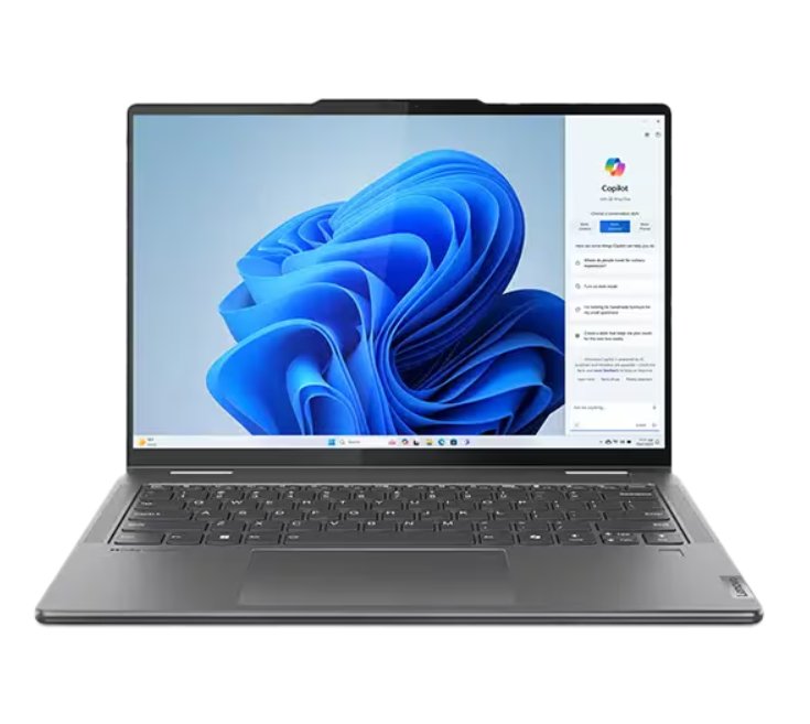 Lenovo Yoga 7 2-in-1 14IML9 Intel Core Ultra 7 155U Processor 14″ WUXGA IPS LCD Touchscreen 16GB LPDDR5x RAM 1TB PCIe SSD Gen 4 Dolby Atmos Audio 1080p FHD IR RGB with Privacy Shutter Windows 11 Storm Grey