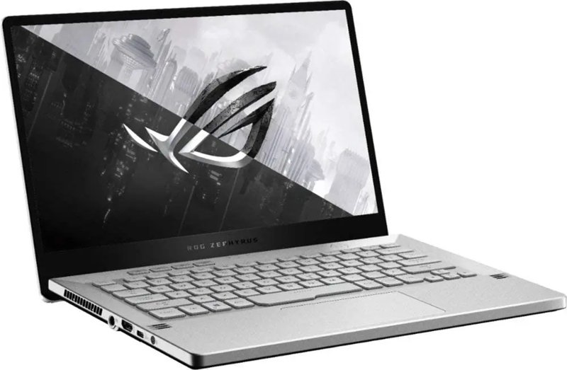 ASUS ROG Zephyrus G14 AMD Ryzen 7 5800HS 16GB RAM 512GB M.2 NVMe PCIe 3.0 SSD 14" FHD 144Hz Gaming Laptop 4GB NVIDIA GeForce GDDR6 Graphics Backlit Chiclet Keyboard Windows 10 Home Moonlight White