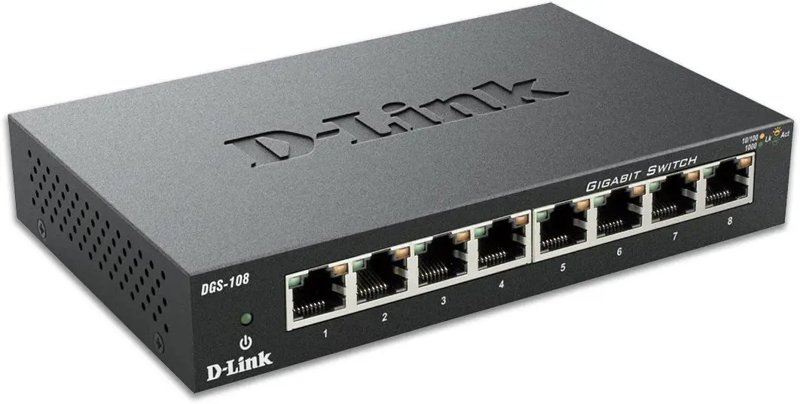 D-Link 8 port Gigabyte Switch DGS-108
