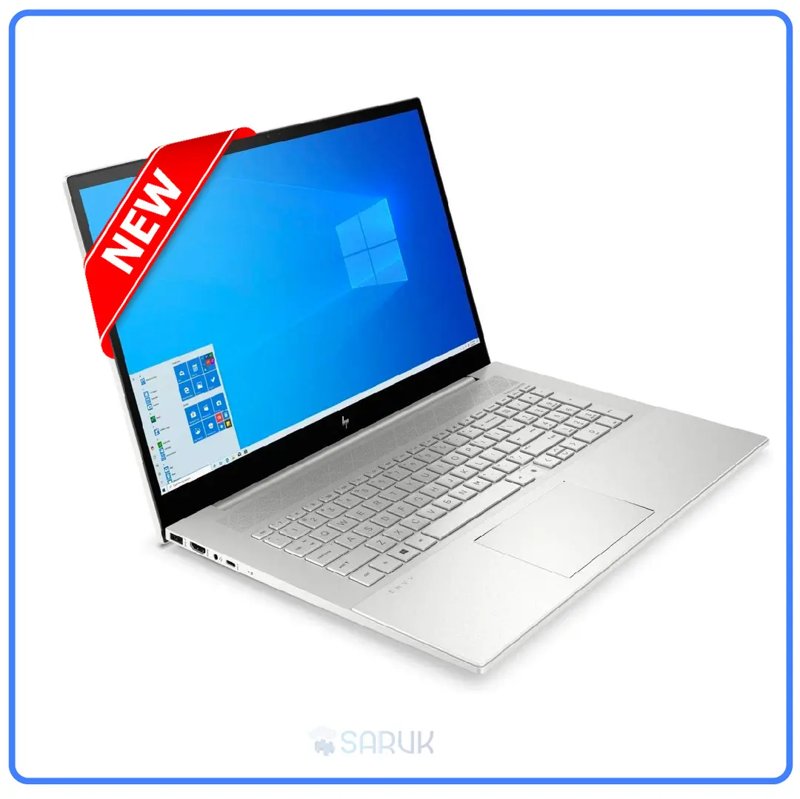 HP Envy 17T-CG100 11th Gen Intel Core i5-1135G7 16GB RAM 256GB SSD Plus 1TB HDD 17.3" FHD LCD Anti-Glare LED TouchScreen Flag Natural Silver WiFi Bluetooth Webcam Windows 10 Home 1 Year Warranty