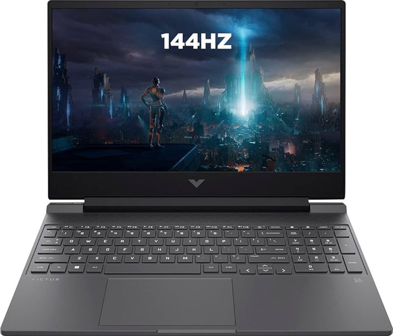 HP Victus 15-fa0059TX Gaming Laptop 15.6" FHD Display 12th Gen Intel Core i5-12500H 8GB RAM 1TB PCIe NVMe TLC M.2 SSD 4GB GDDR6 NVIDIA GeForce GTX 1650 Laptop GPU Audio by B&O HP Wide Vision 720p HD Camera Windows 11 Home 1 Year Dealership Warranty