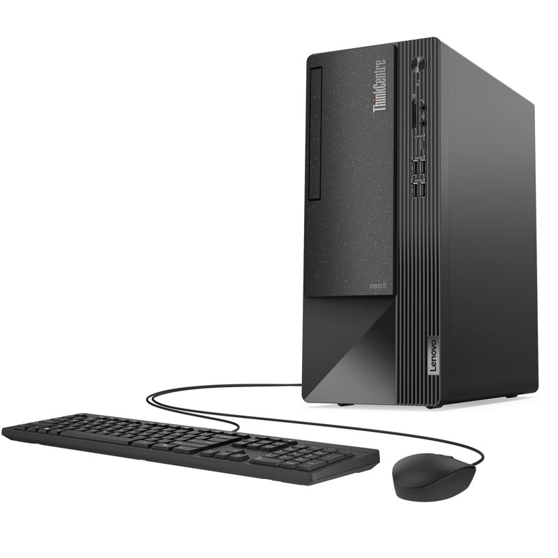 Lenovo ThinkCentre neo 50t Gen 6 Tower Intel Core Ultra 5 225 8GB DDR5 SDRAM 512GB SSD WLAN + Bluetooth 2W Speakers USB Calliope Keyboard & Mouse 1 Year Warranty