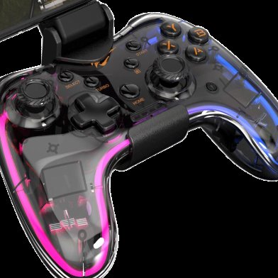 Havit Gamenote G180BT NeoGrip Transparent RGB Wireless Bluetooth Gamepad with Vibration Feedback