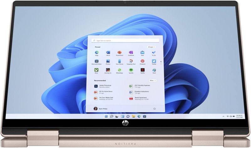 HP Pavilion 14-ek0054nia x360 2-in-1 Laptop 12th Gen Intel Core i7-1255U 16GB DDR4-3200 MHz RAM 1TB PCIe NVMe M.2 SSD 14" FHD Touchscreen Display Audio by B&O Dual Speakers HP Audio Boost HP Wide Vision 720p HD Camera Windows 11 1 Year Manufacturer Warranty - Pink
