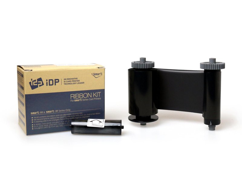IDP S51 Black Monochrome Ribbon K (prints 1200 cards )
