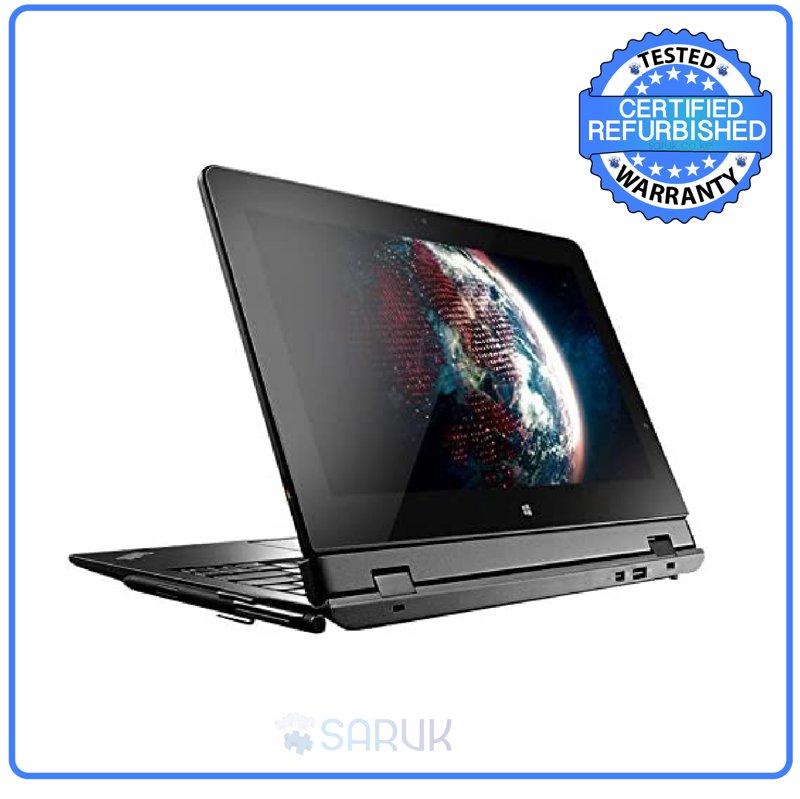 Lenovo ThinkPad Helix 2nd Gen Convertible 2 in 1 Touchscreen Ultrabook 11.6" FHD Intel Core M-5 Processor 4GB DDR3L RAM 128GB M.2 SSD eDrive Intel HD Graphics 5300 5MP Camera Graphite Black Ex Uk 6 Months Warranty