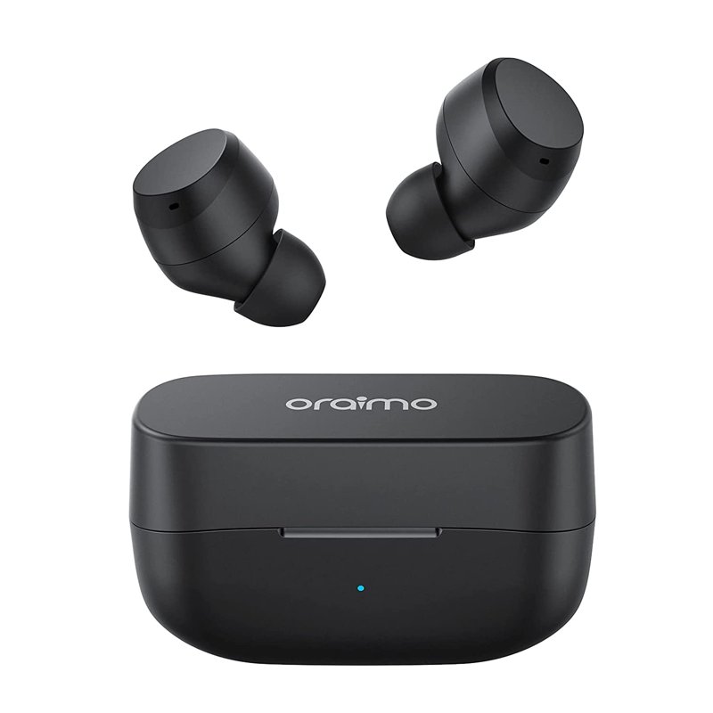 Oraimo Rock in Ear Bluetooth True Wireless Earbuds with Mic 24H Battery Life and Quick Charge True Bass Noise Cancellation for Clear Calls Touch Control IPX5 Water Resistant