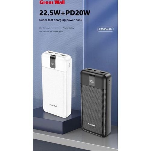 Great Wall PS23 Power Bank 22.5W Three Lines 20000 mAh
