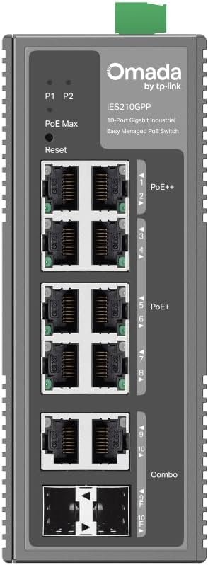 TP-Link IES210GPP Omada 10 Port Gigabit Industrial Easy Managed Switch