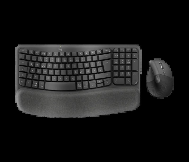 Logitech Wave Keys and Lift Combo Wireless and Bluetooth Keyboard and Mouse Combo