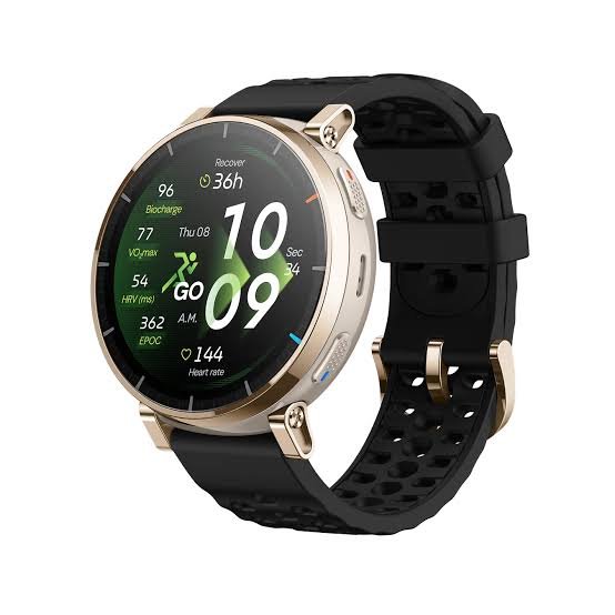 Amazfit Active 3 Premium Smart Watch Fitness Tracker 44mm 1.32-inch AMOLED Display 5ATM Water Resistance BioTracker 3.0 PPG Sensor for Heart Rate and SpO₂