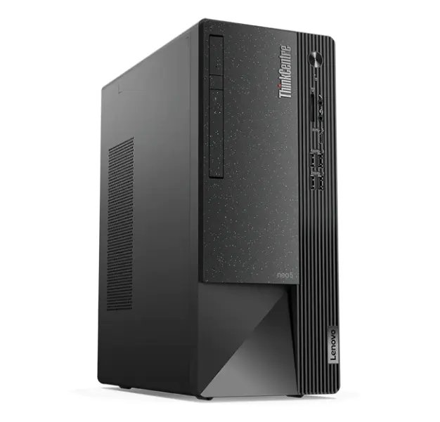 Lenovo ThinkCentre neo 50t Gen 3 Tower 12th Gen Intel Core i5-12400 Integrated Intel UHD Graphics Plus 4GB RAM 1TB HDD Storage Lenovo D19-10 18.5" HD Monitor
