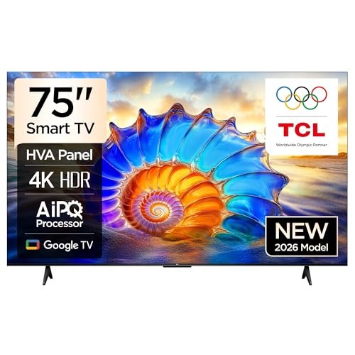 TCL 75" V6D Direct LED 4K Dolby Vision HDR10 Dolby Audio & Dolby Atmos Smart Google TV 75V6D