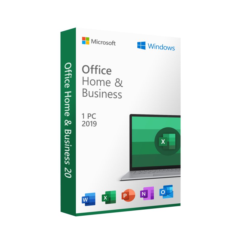 Microsoft Office 2019 Home and Business Key Packed with Media Kit