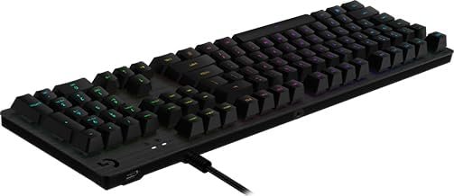 Logitech G512 Mechanical Gaming Lightspeed Keyboard RGB LIGHTSYNC Backlit Keys GX Brown Tactile Key Switches