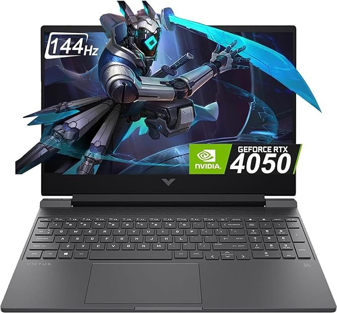 HP Victus 15-FA2701WM Gaming Laptop Intel Core i5-13420H 16GB DDR4 RAM 512GB SSD 15.6" FHD IPS LED Display 6GB NVIDIA GeForce RTX 4050 Graphics Backlit Keyboard Windows 11 1 Year Warranty