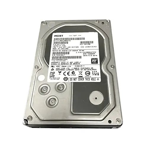 HGST 4TB 64MB Cache 7200RPM SATA 6.0Gb/s 3.5inch Internal Hard Drive For NAS, Desktop PC/Mac, Surveillance Storage, CCTV DVR