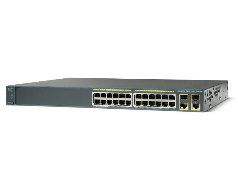 Cisco WS-C2960-24PS-L Gigabyte Switch Full POE