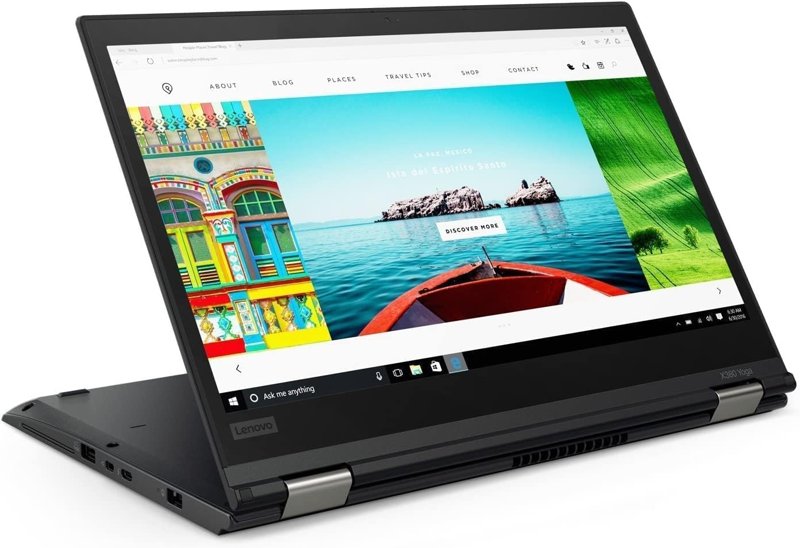 Lenovo ThinkPad X380 Yoga 8th Gen Intel Core i5 8GB RAM 256GB SSD 13.3" Touchscreen Display Bluetooth WiFi Webcam HDMI Certified Refurbished Grade A Pristine Ex Uk 6 Months Warranty